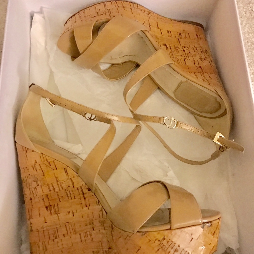 Dior Nude Cork Wedges - Picture 8 of 8